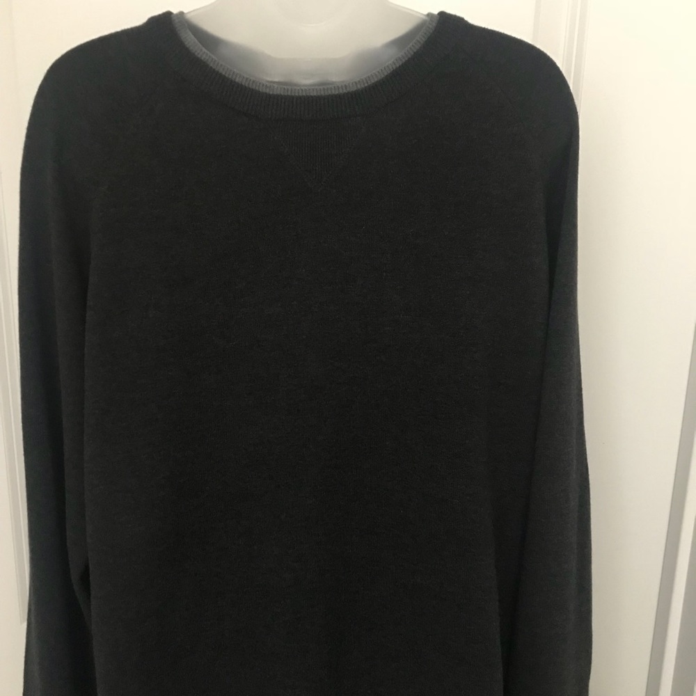EUC Refectory British Inspired black with grey Sweater